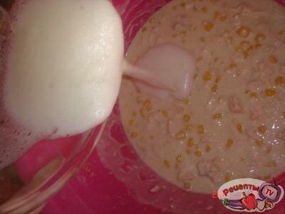 Кукурузные оладьи с курятиной Кукурузные оладьи с курятиной
