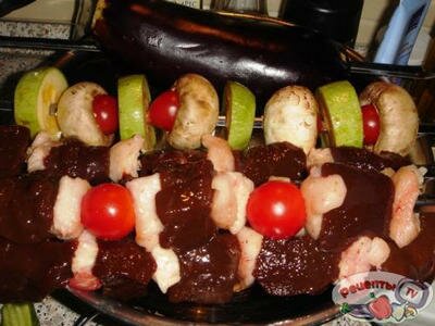 Шашлык из печени Шашлык из печени
