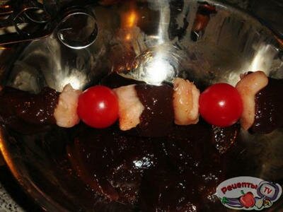 Шашлык из печени Шашлык из печени