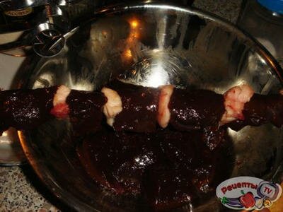 Шашлык из печени Шашлык из печени