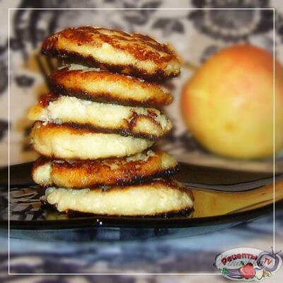 Сырники с яблоками Сырники с яблоками