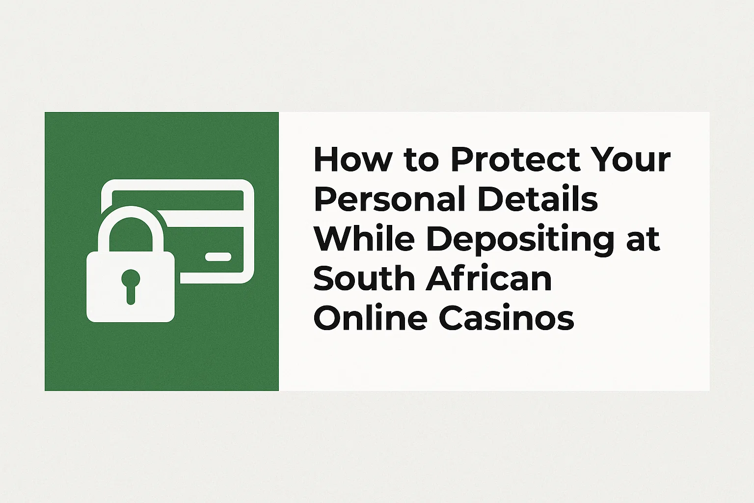 How to Protect Your Personal Details While Depositing at South African Online Casinos