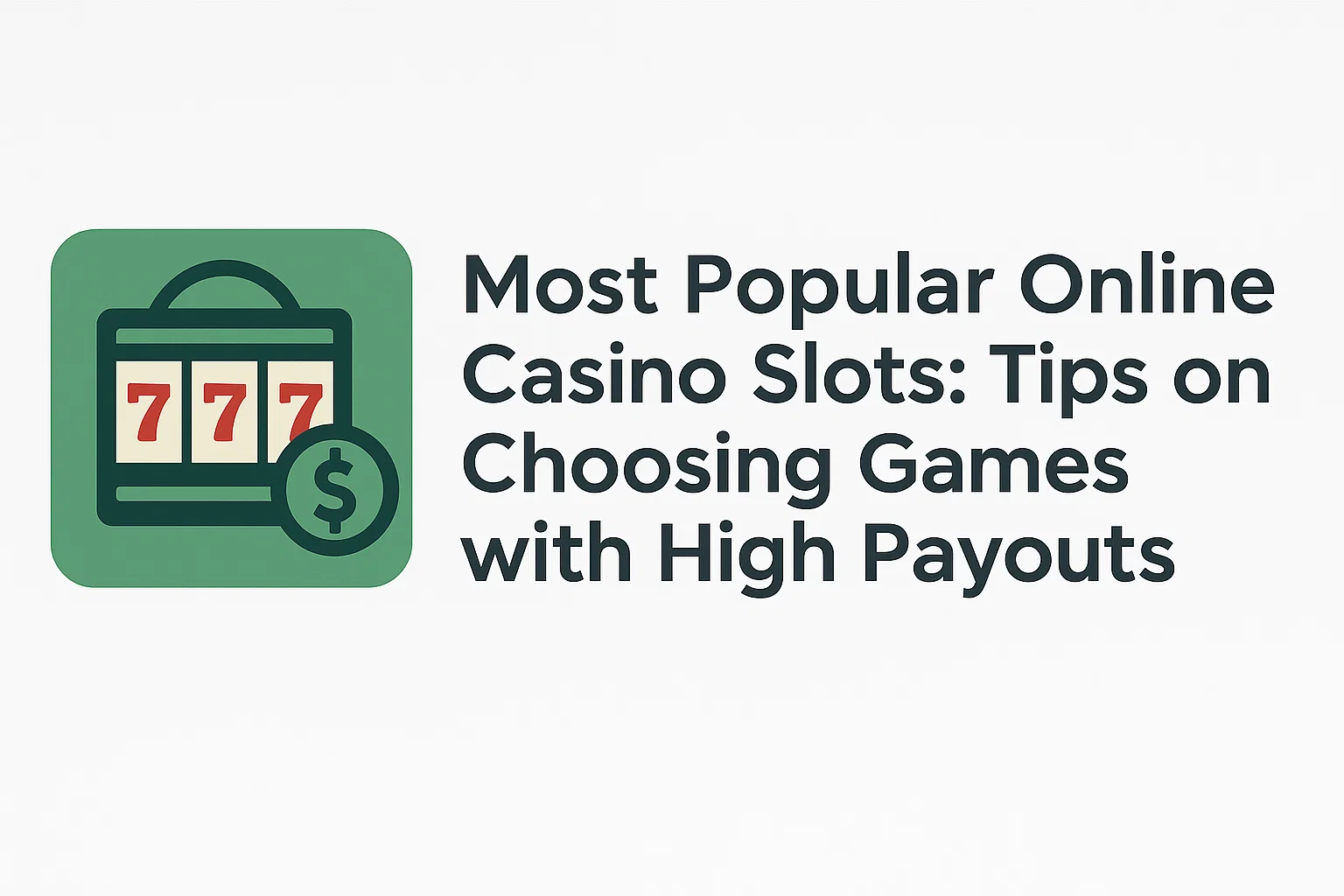 Most Popular Online Casino Slots: Tips on Choosing Games with High Payouts