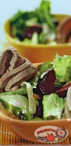Свекольный салат с говядиной