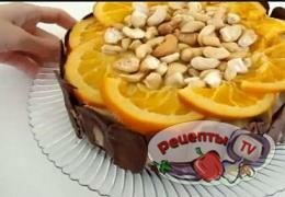 Апельсиновый торт (апельсиновый бисквит) - видео рецепт